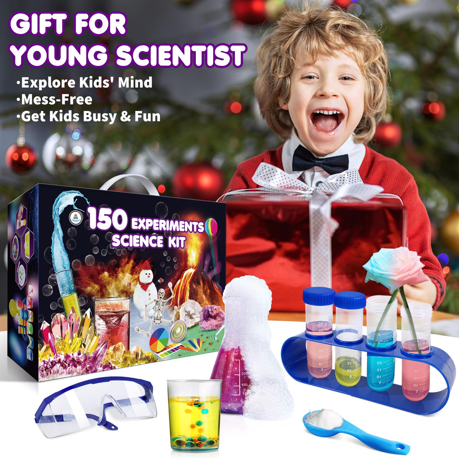 UNGLINGA 150 experiments manual provides clear, step-by-step guidance for engaging science activities.