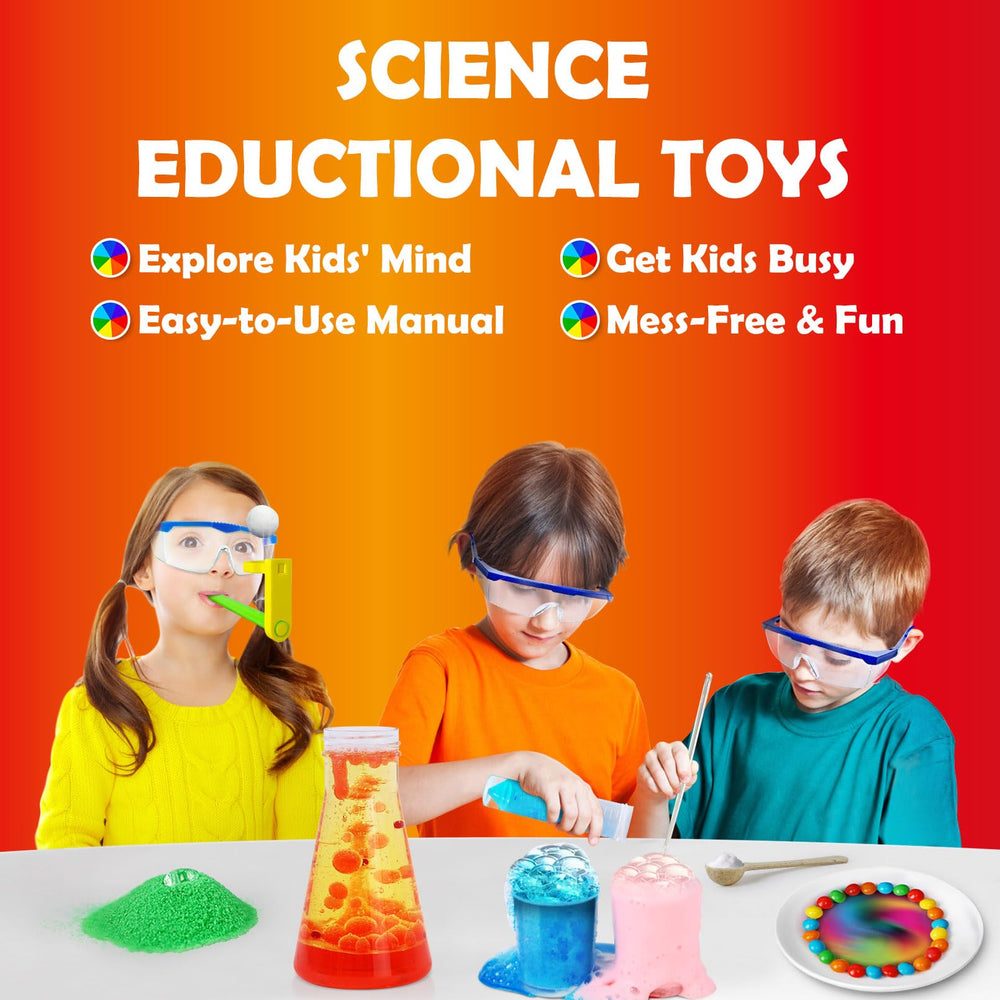 UNGLINGA 33 Experiments instruction manual guides kids through step-by-step experiments