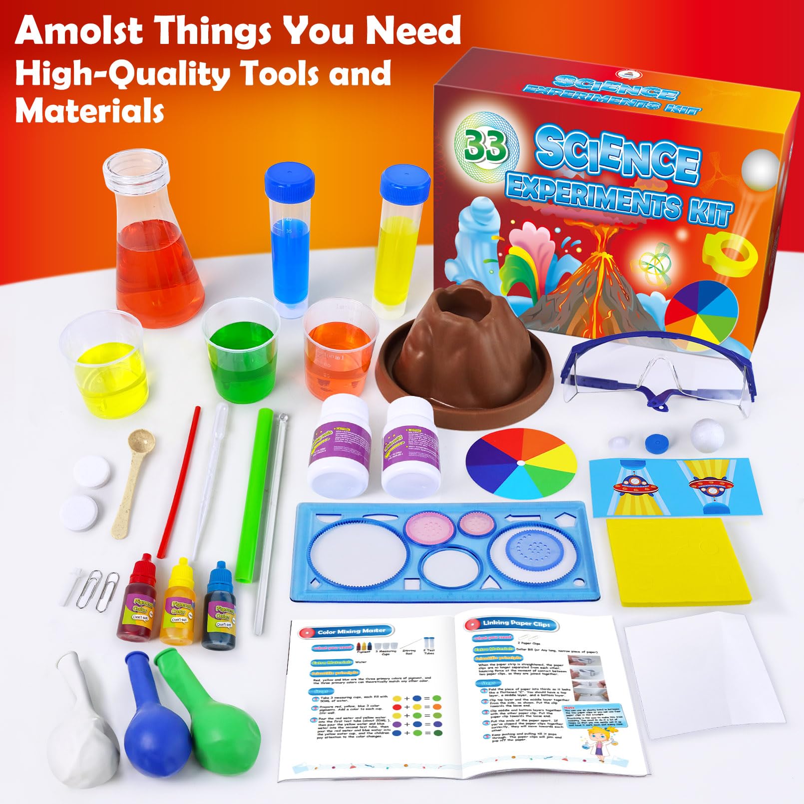 UNGLINGA 33 Experiments science-lab gift sparks curiosity and learning