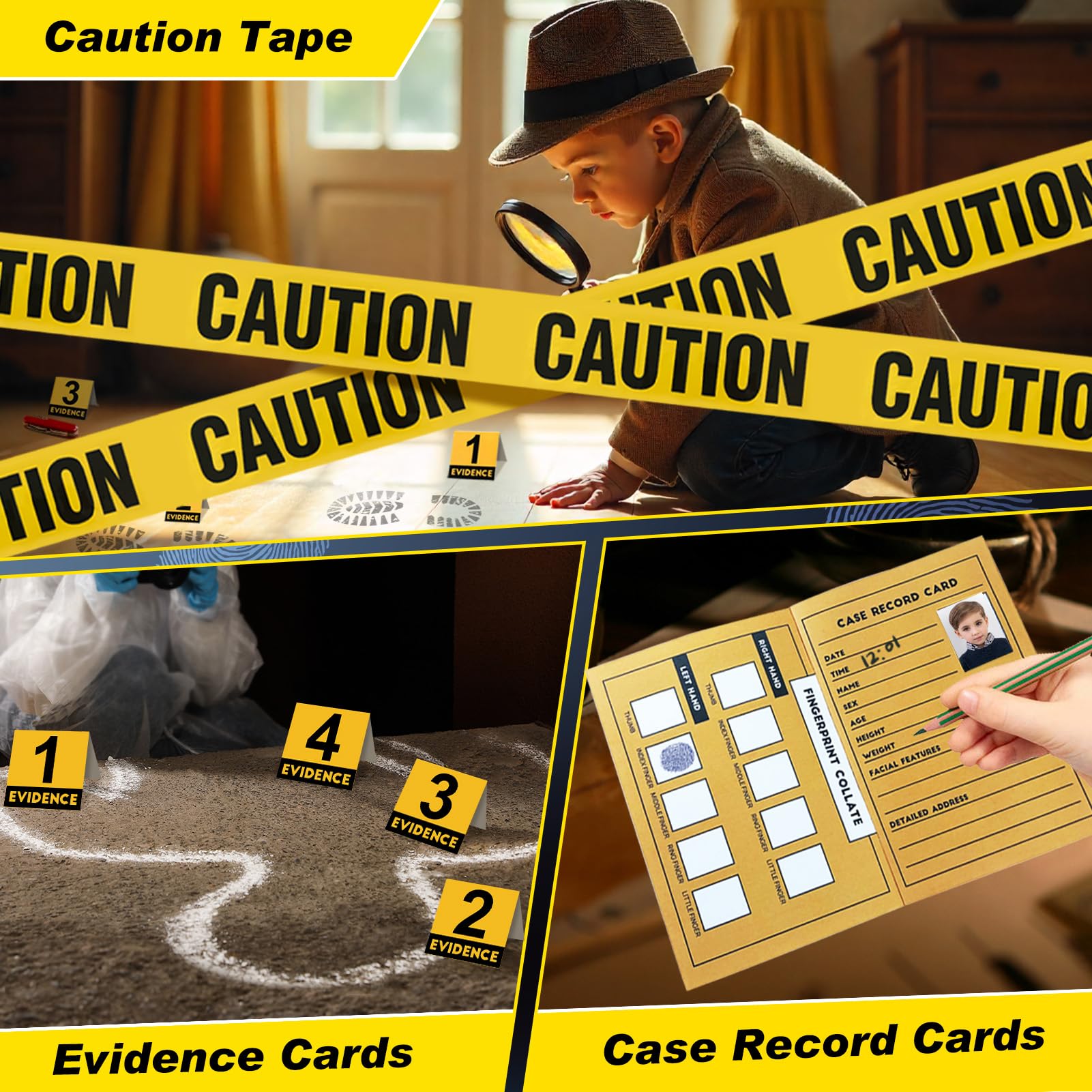 UNGLINGA Spy Kit clear manual guiding young detectives step by step
