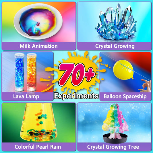 UNGLINGA science kit contents with chemistry tools for safe hands-on learning.