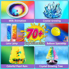 UNGLINGA science kit contents with chemistry tools for safe hands-on learning.