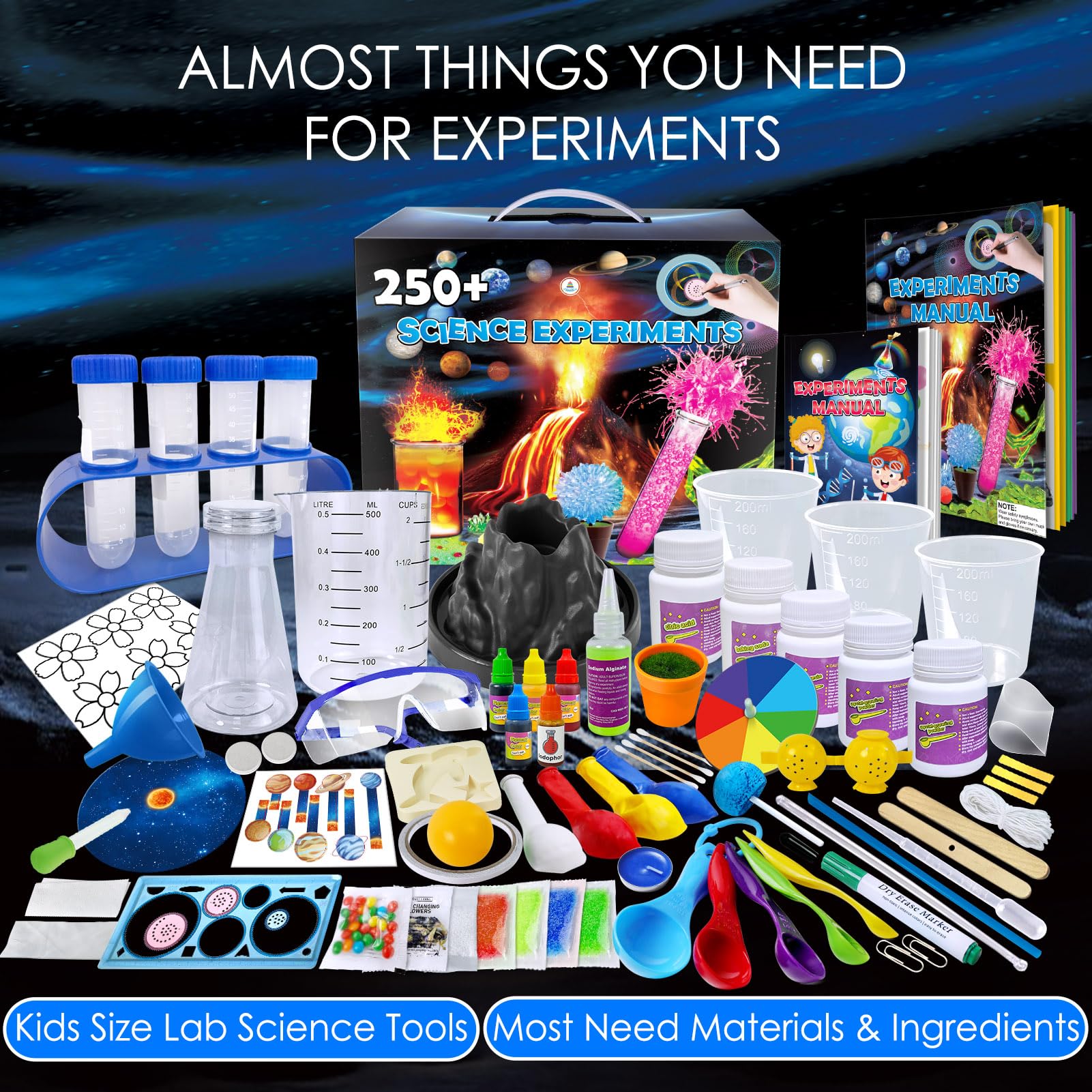UNGLINGA test tubes and tools image highlights hands-on experiments that boost STEM confidence.
