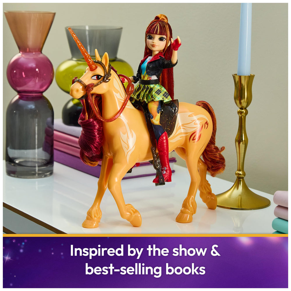 Unicorn Academy Cinder hair styling tool supports styling pretend grooming