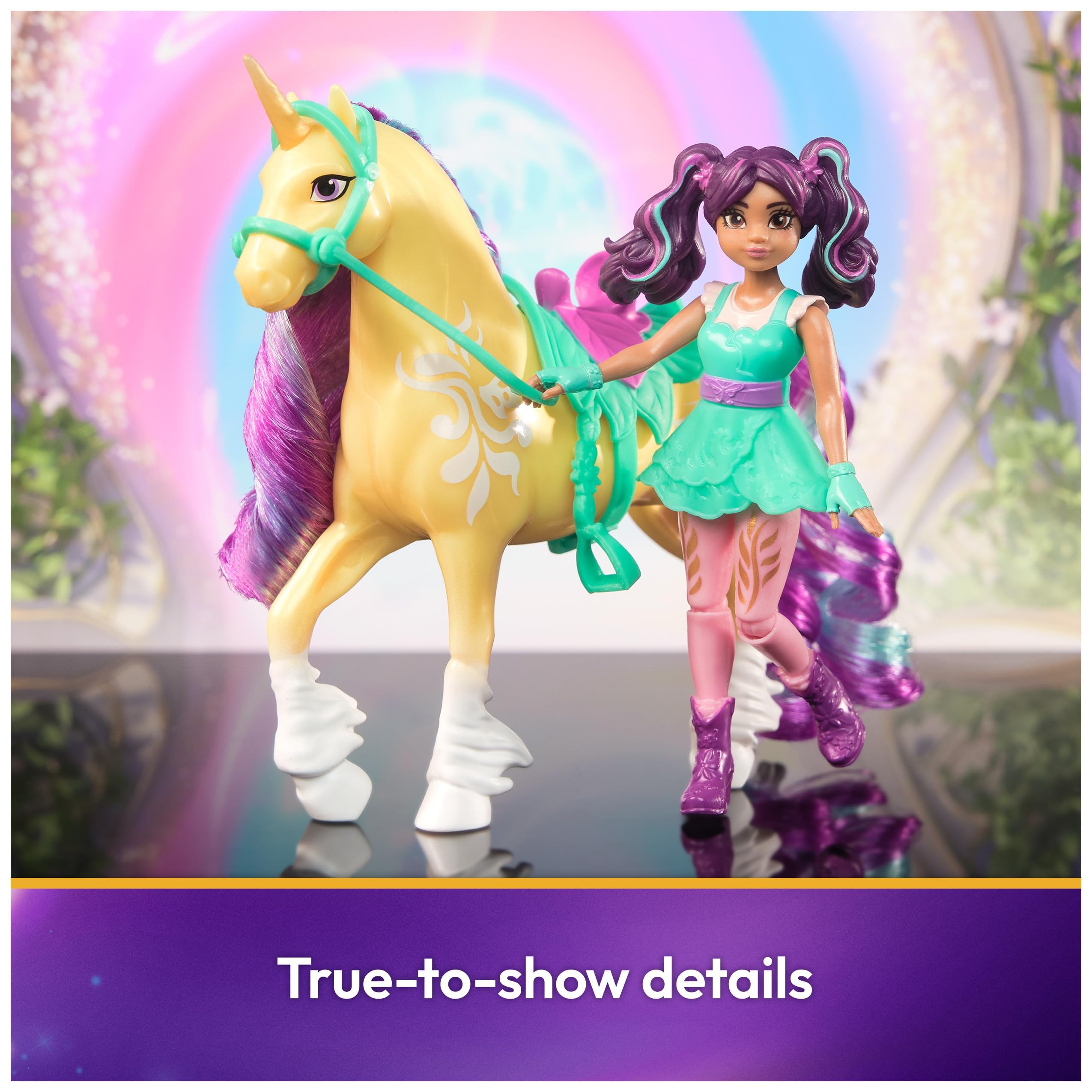 Hair brush helps keep Leaf’s mane and Ava’s hair tidy.