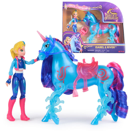 Unicorn Academy Isabel & River set figure for immersive pretend play