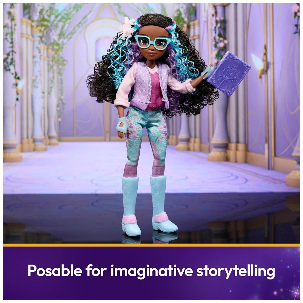 Layla’s glasses, boots, and gloves complete authentic pretend play styling.