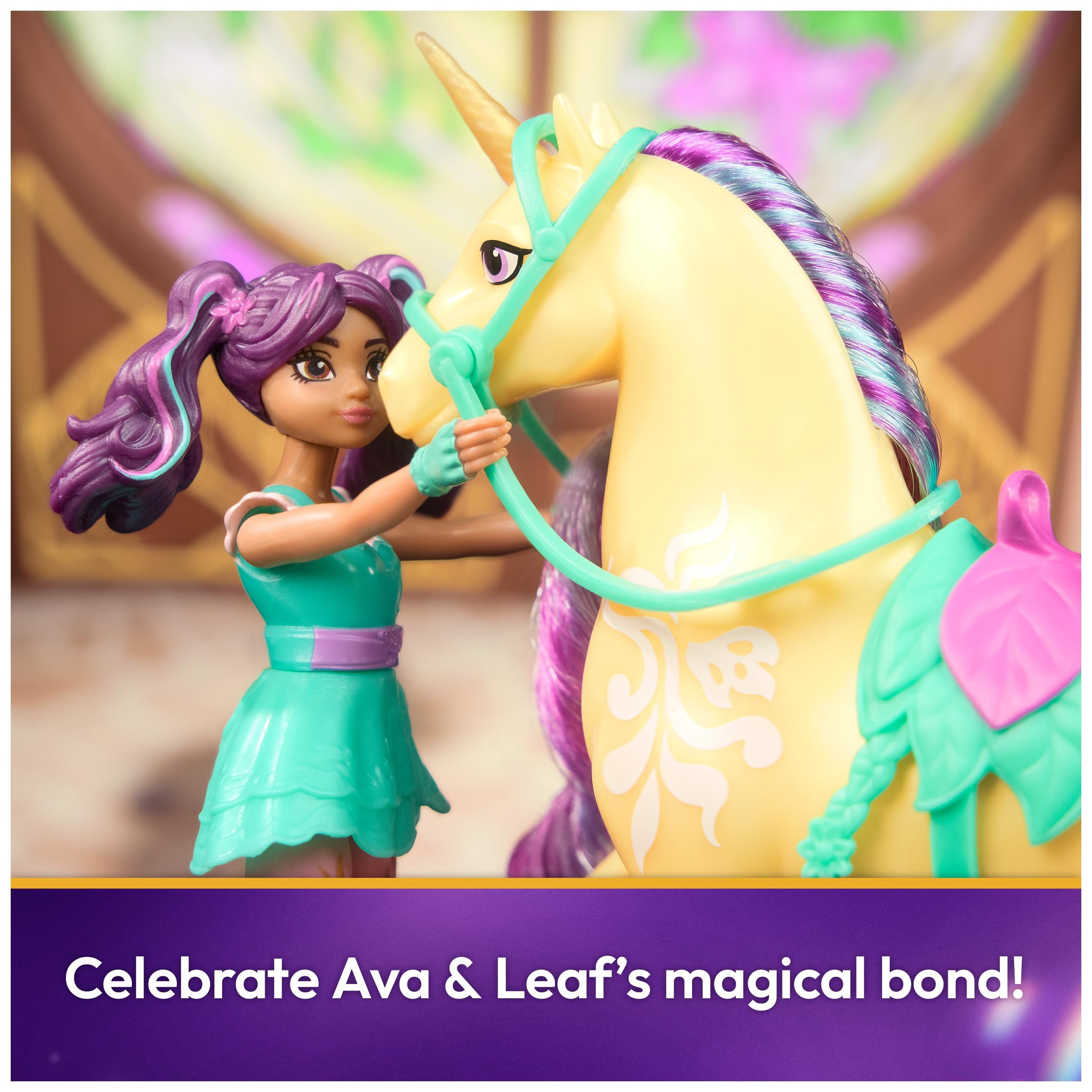Purple and teal mane and tail add magical styling options.