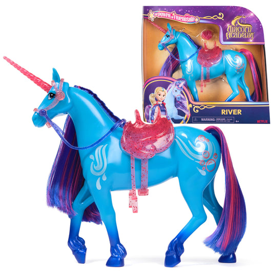 Unicorn Academy River 11-inch unicorn for imaginative play