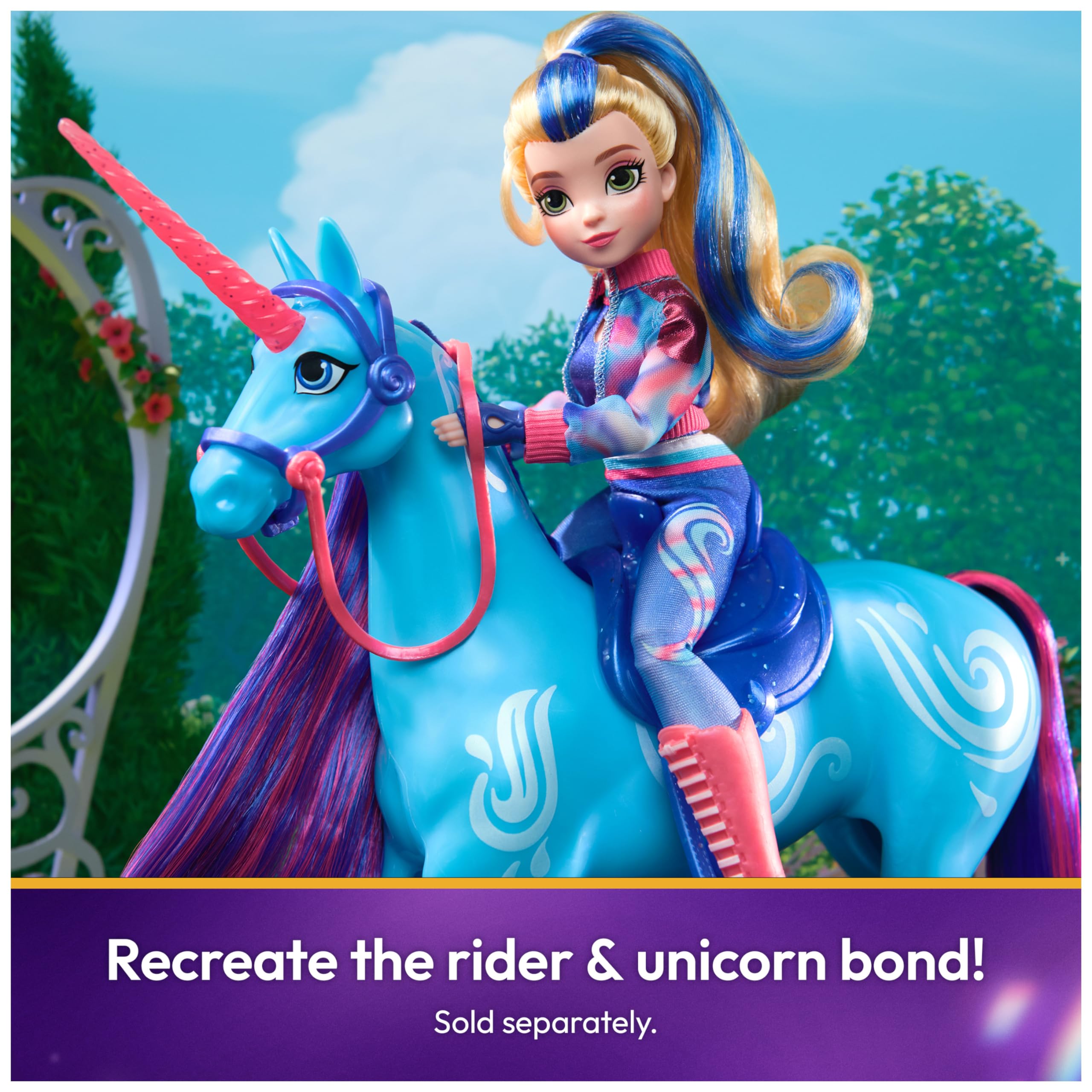 Removable saddle accessory for Unicorn Academy River with Isabel