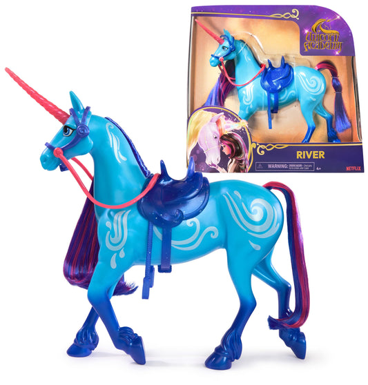 Unicorn Academy River unicorn figure with Water Magic markings for immersive play