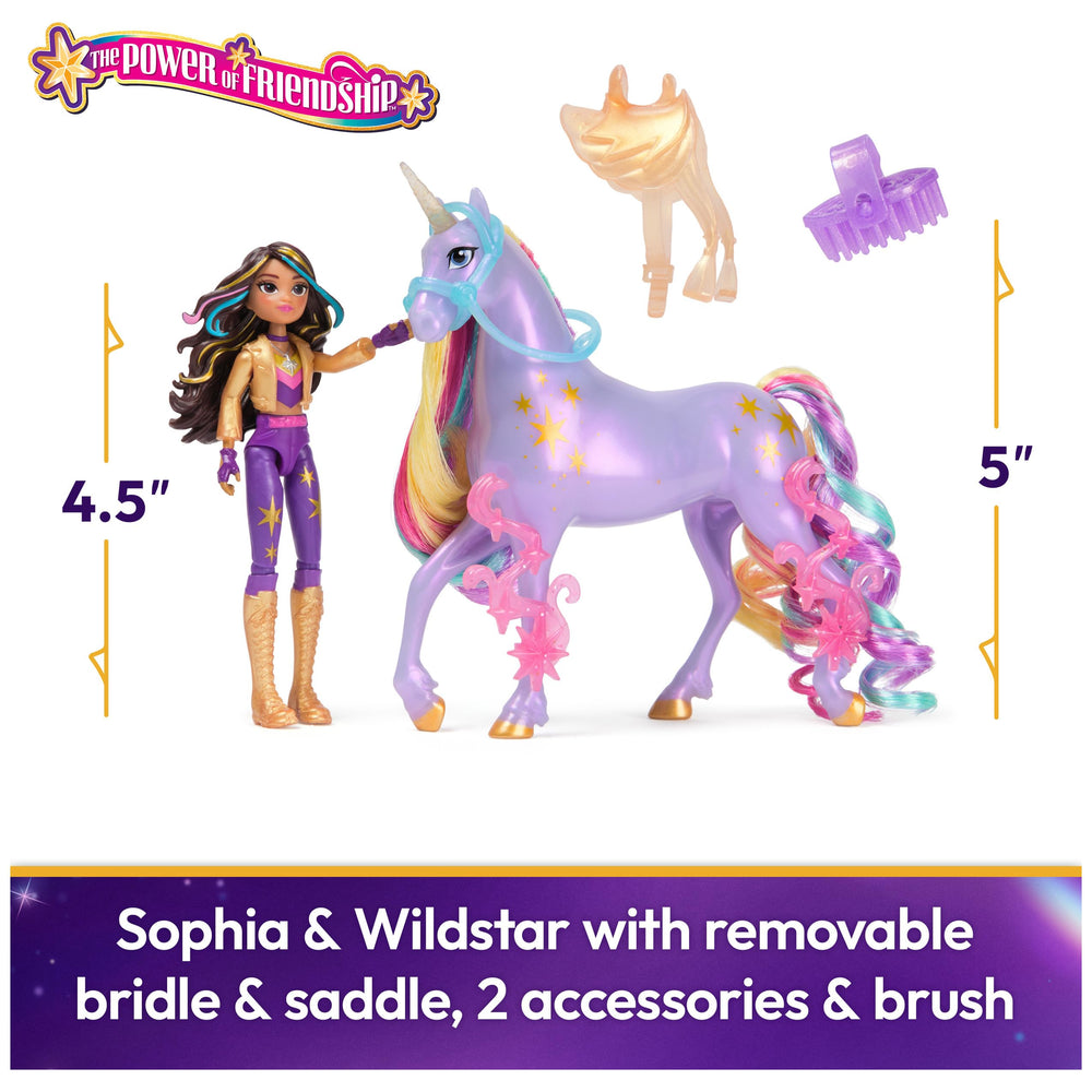 Unicorn Academy Wildstar 5-inch unicorn with metallic markings for magical role-play