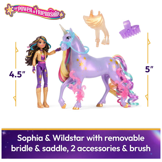 Unicorn Academy Wildstar 5-inch unicorn with metallic markings for magical role-play