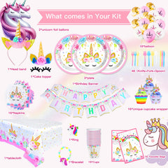 Unicorn Birthday Party Supplies: unicorn headband for cute party moments