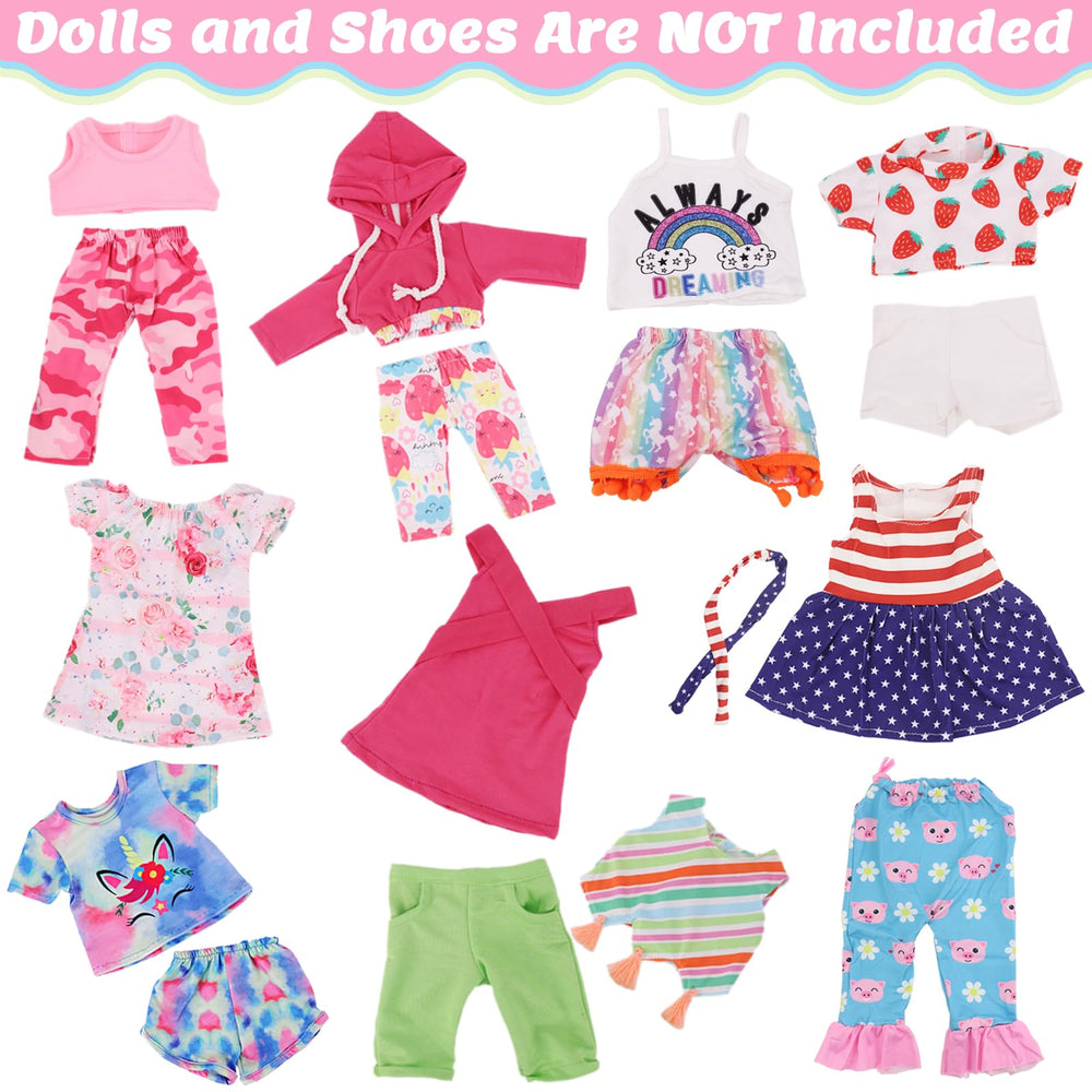 UNICORN ELEMENT casual suits for 18-inch dolls for everyday style