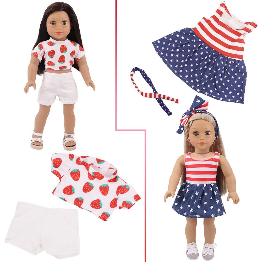 UNICORN ELEMENT versatile wardrobe mix for 18-inch dolls