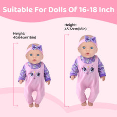 UNICORN ELEMENT 4 hats included provide extra seasonal looks for dolls.