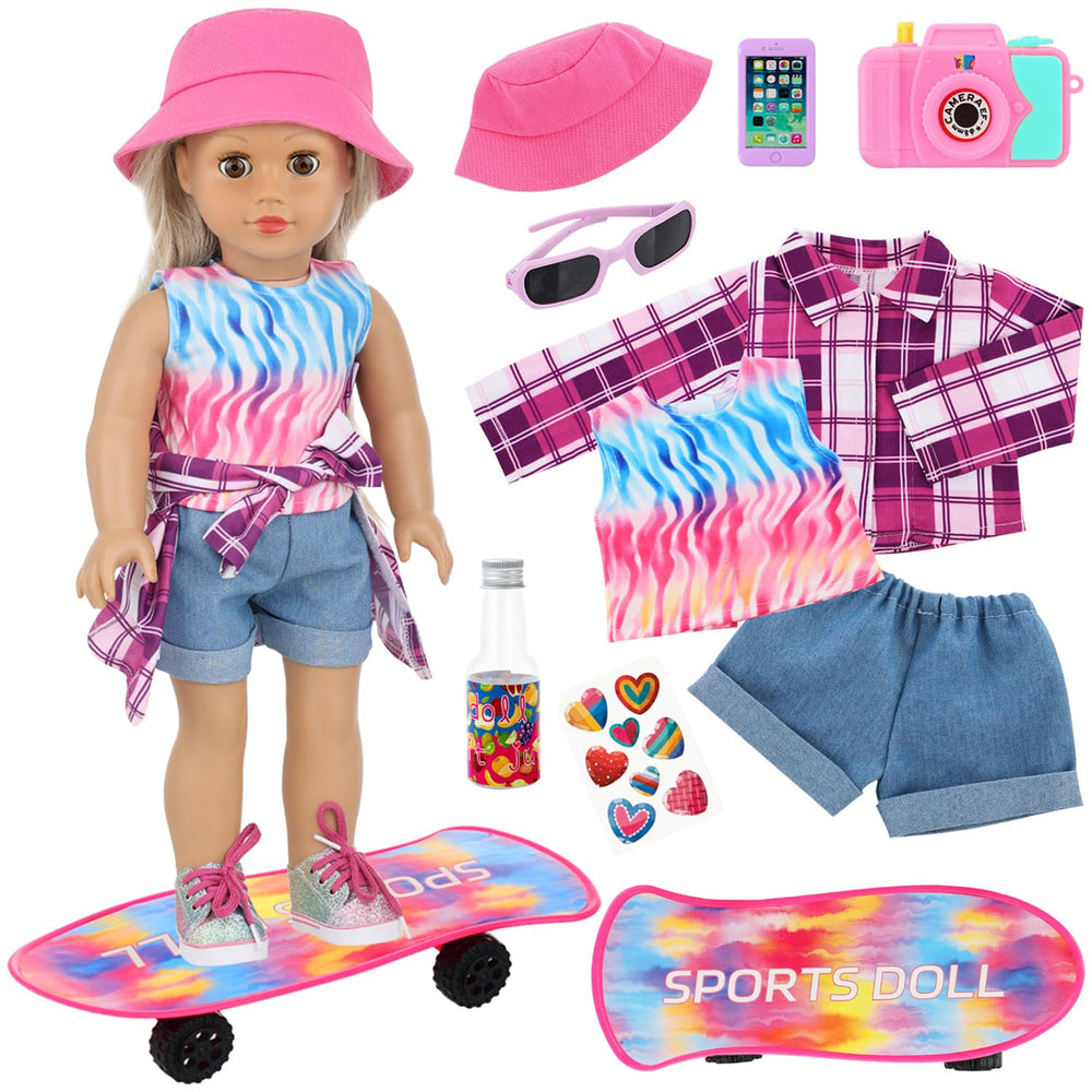UNICORN ELEMENT fisherman's hat for 18-inch dolls supports imaginative outdoor styling