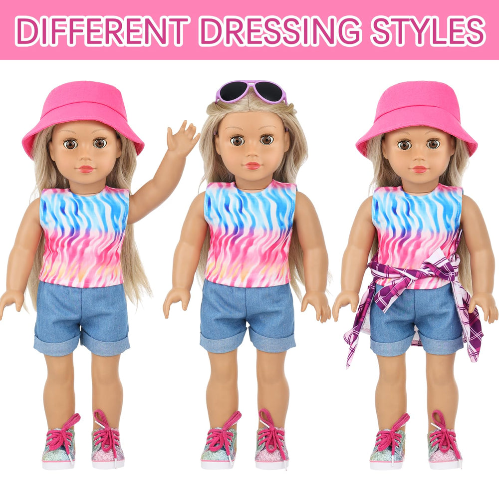 UNICORN ELEMENT sunglasses for 18-inch dolls add chic appeal and protection
