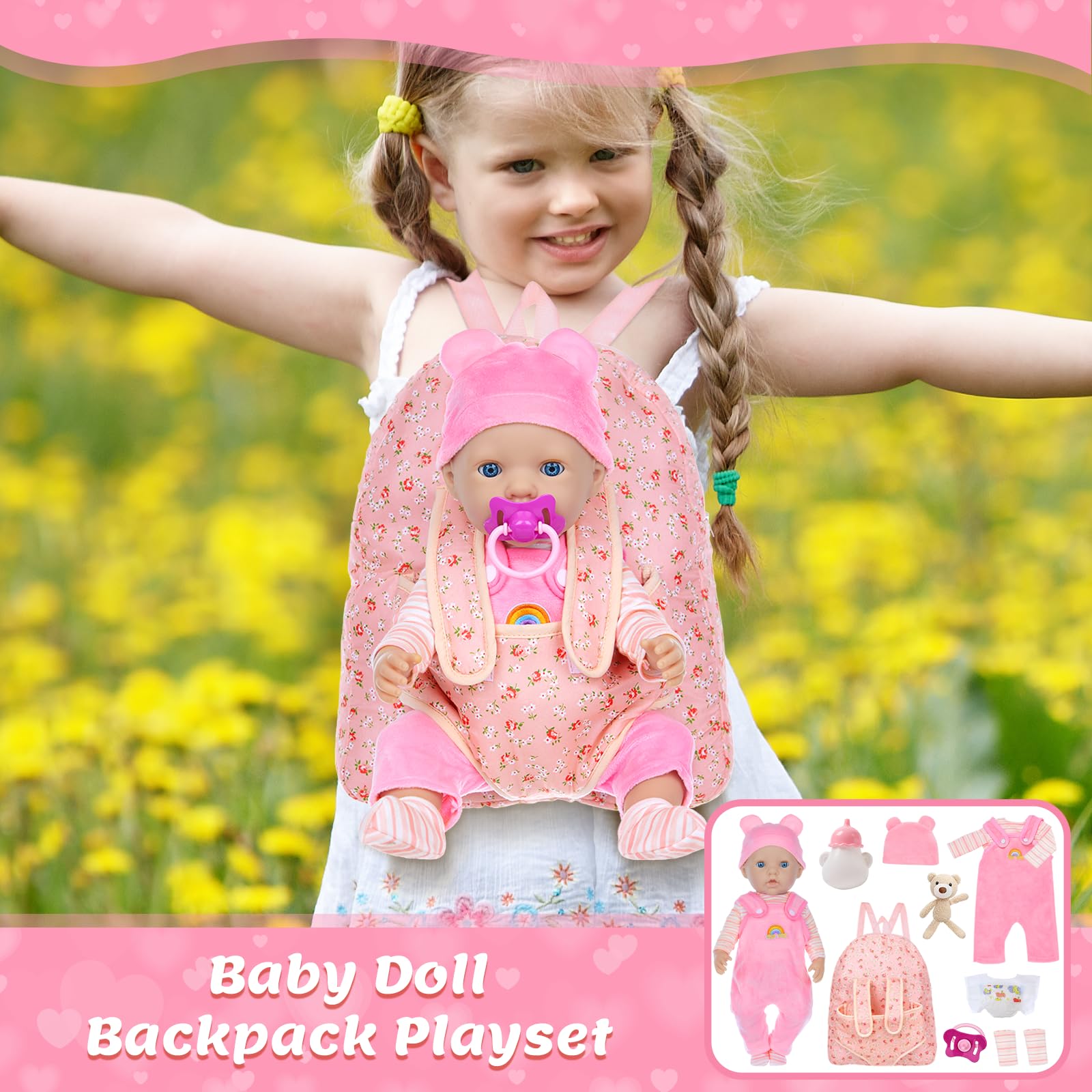 Unicorn Element brown doll included for imaginative storytelling and display.