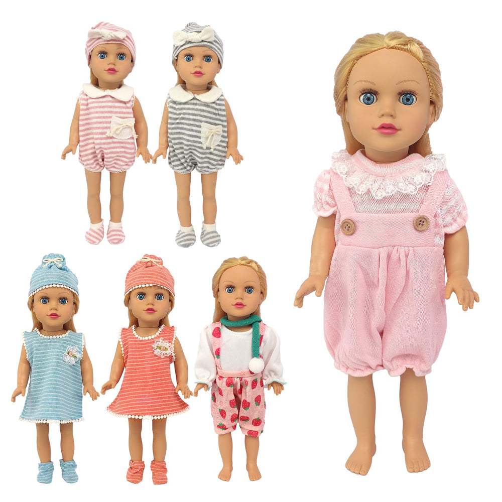 UNICORN ELEMENT Doll hats, socks, scarf set enhances complete looks.