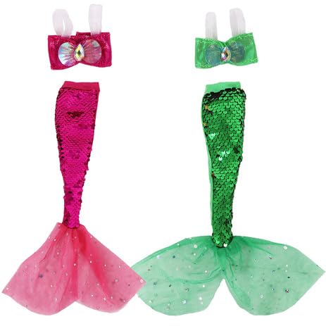 Unicorn Element mermaid-tail dress set for 11.5-inch dolls, mix-and-match fashion.