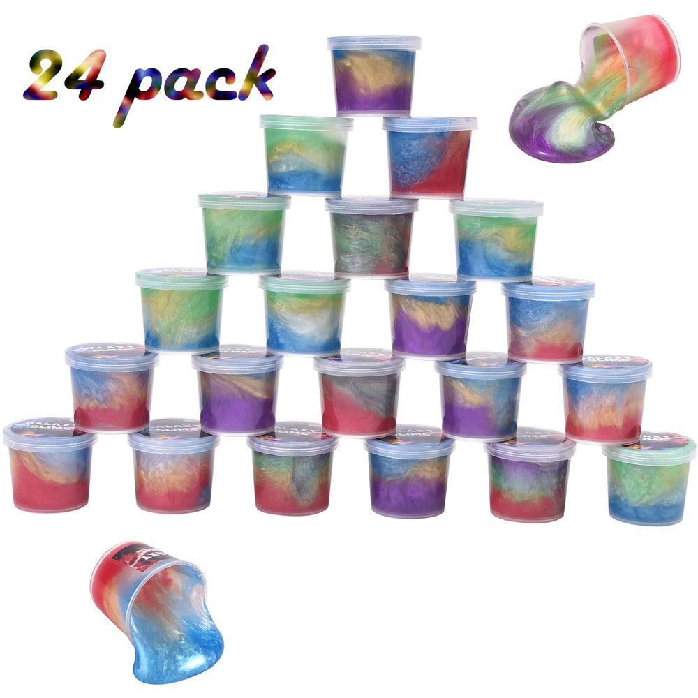 Unicoslm Party favors for kids with colorful sensory slime play.