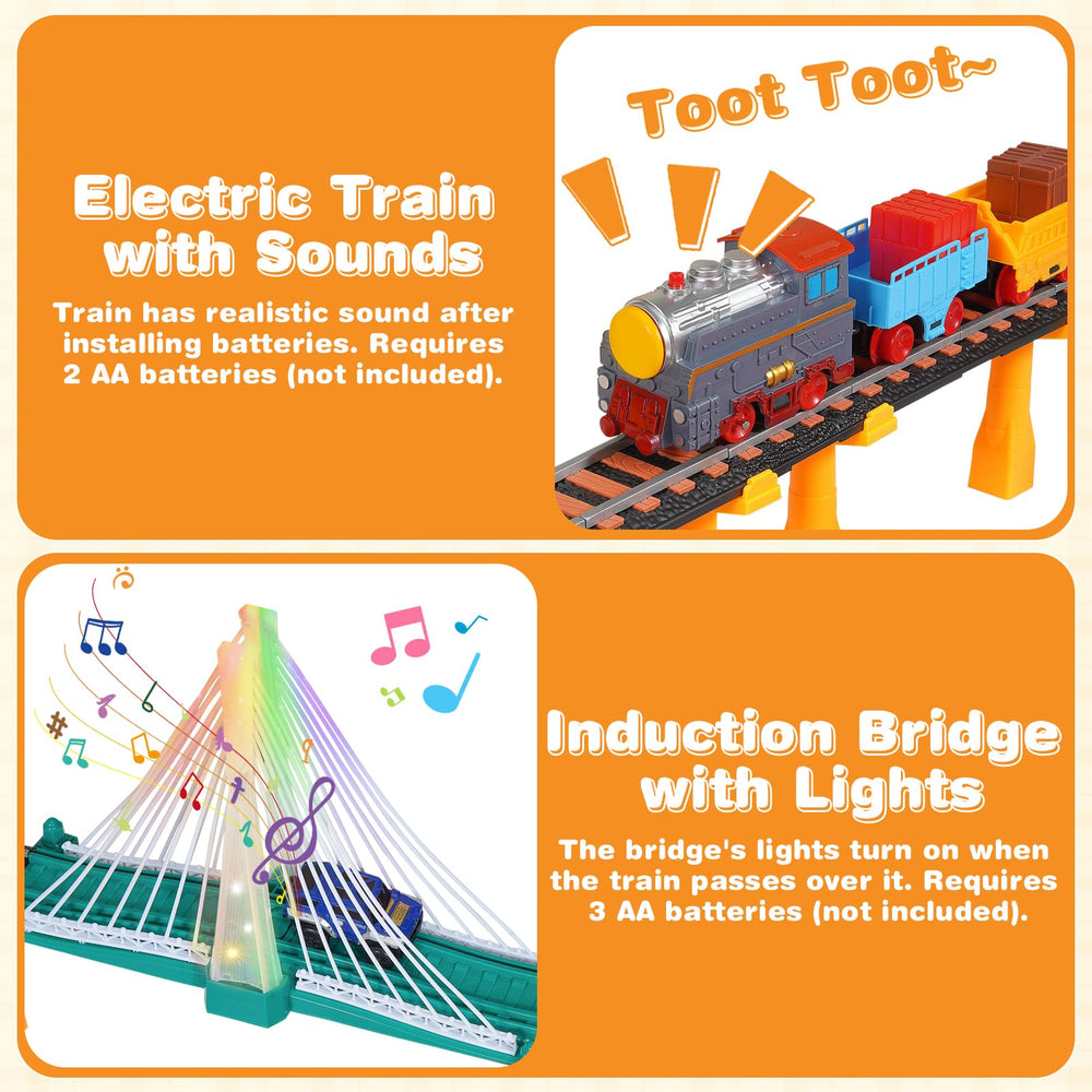 Unimoly light-up bridge illuminates scenes for engaging train moments
