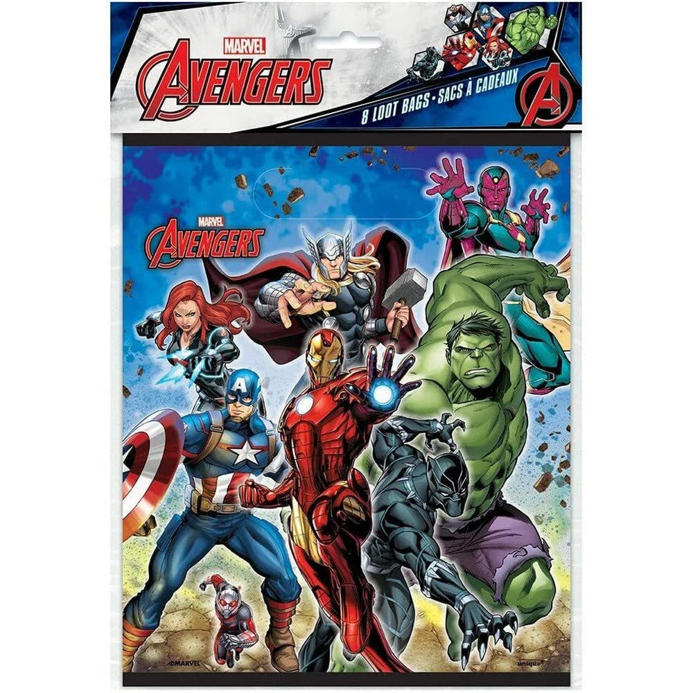 Unique Avengers Loot Bags with hero designs for kids' party prizes