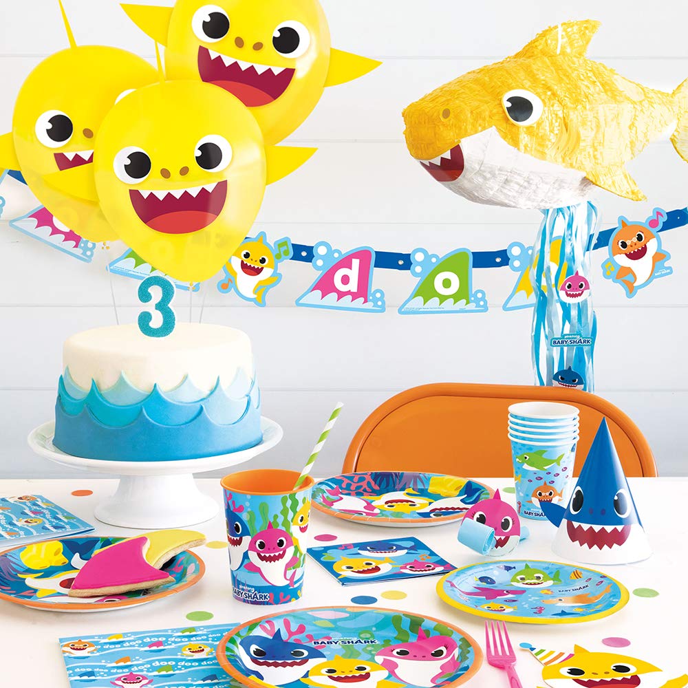 Unique Baby Shark sticker sheet multicolor 8inch great for classrooms and rewards
