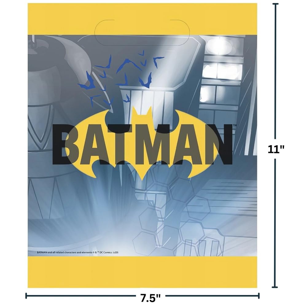 Unique Batman Multicolor Loot Bags pack of 8 ready for treats
