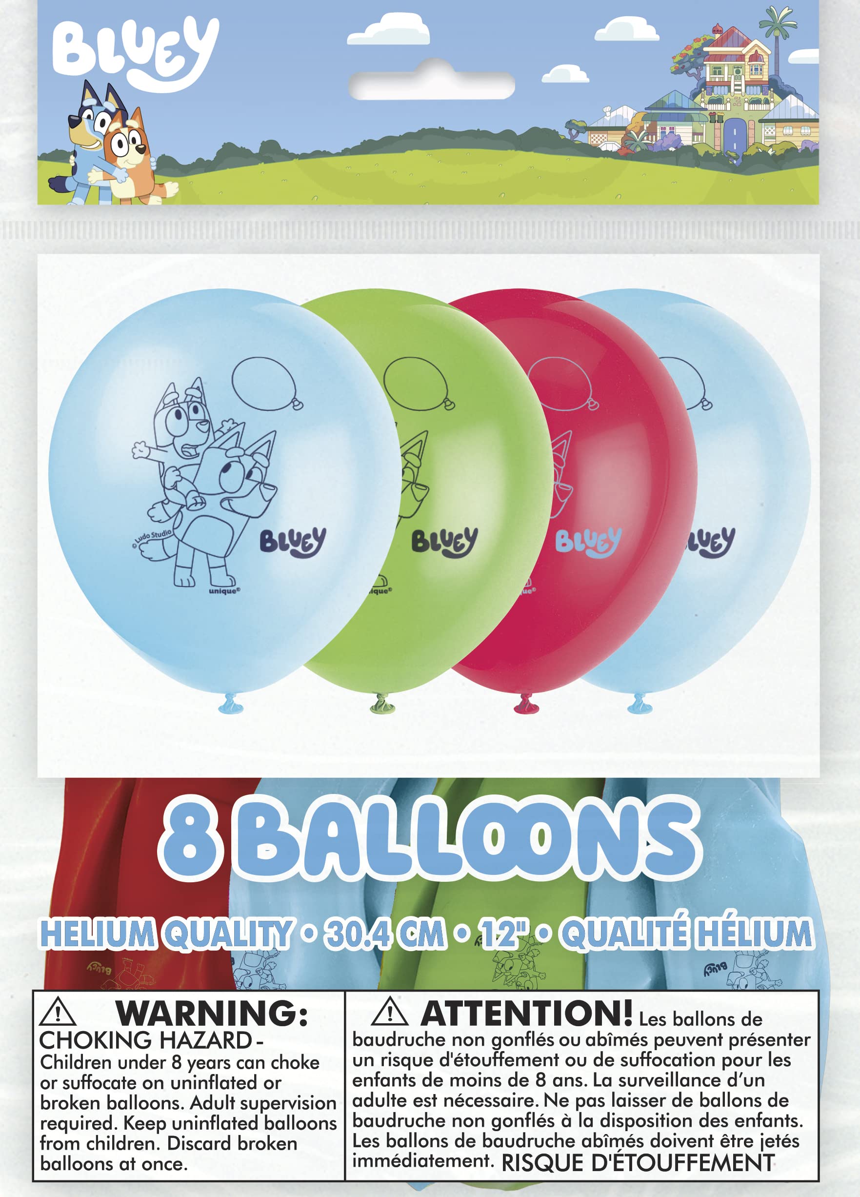 Unique Bluey balloons suit baby showers and parties with cheerful vibes.