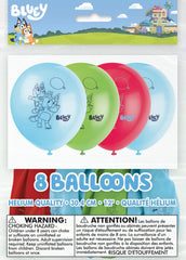 Unique Bluey balloons suit baby showers and parties with cheerful vibes.