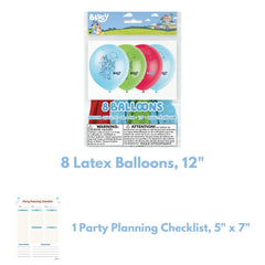 Unique Bluey balloons feature two-sided designs visible from every angle.