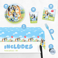 Unique Bluey 9-inch plates showcase characters for a kid-friendly dining experience.