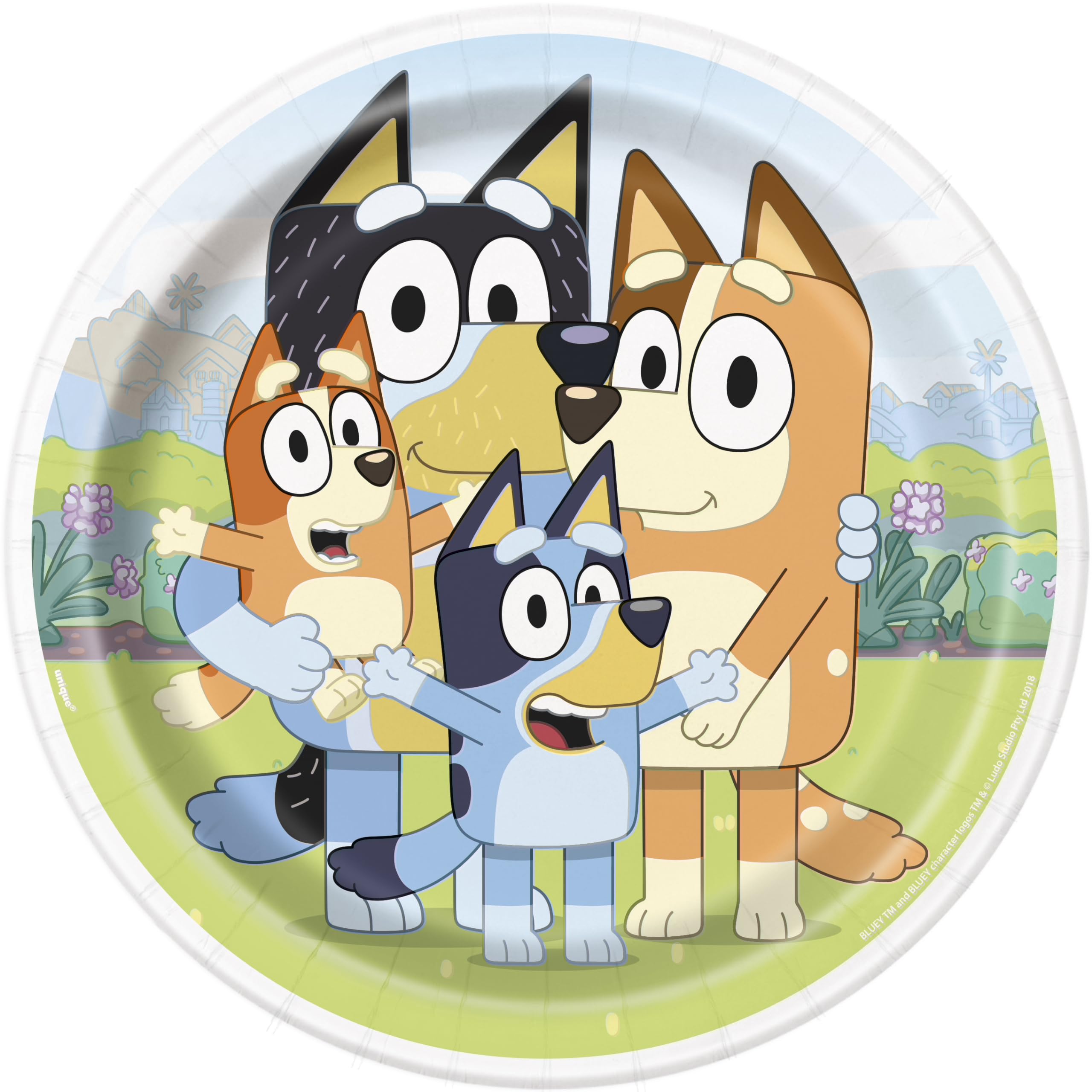 Unique Bluey Happy Birthday sticker for gift decoration.