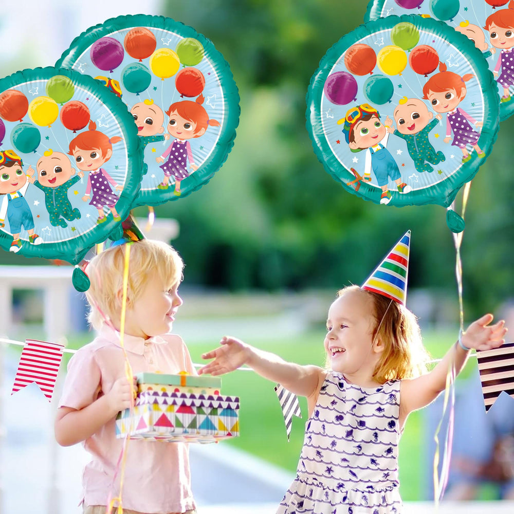 Unique Cocomelon balloon collection for birthdays and baby showers