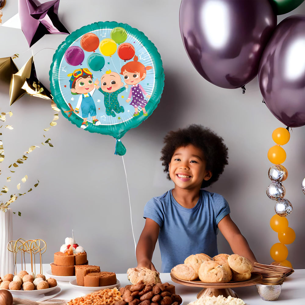Unique Cocomelon decorations closeup enhances color and whimsy