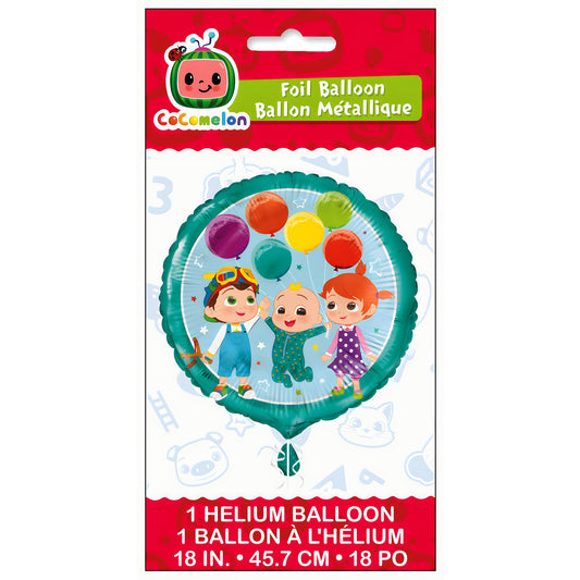 Unique Cocomelon foil balloon inflates easily for quick setup