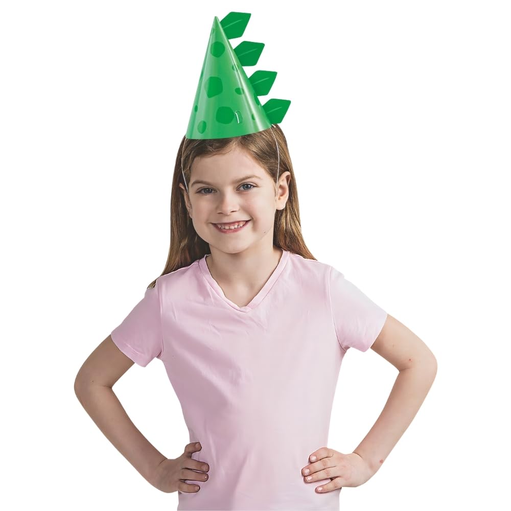 Unique dinosaur hats bright high-quality cardstock for festive events