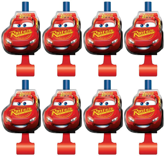 Unique Disney Cars 3 blowouts pack of 8 for party favors and vibrant decor.