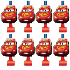 Unique Disney Cars 3 blowouts pack of 8 for party favors and vibrant decor.
