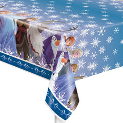 Unique Disney Frozen 2 table cover featuring Elsa and Anna for magical ambiance.