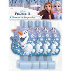 Unique Disney Frozen 2 blowouts close-up highlighting magical winter design for celebrations
