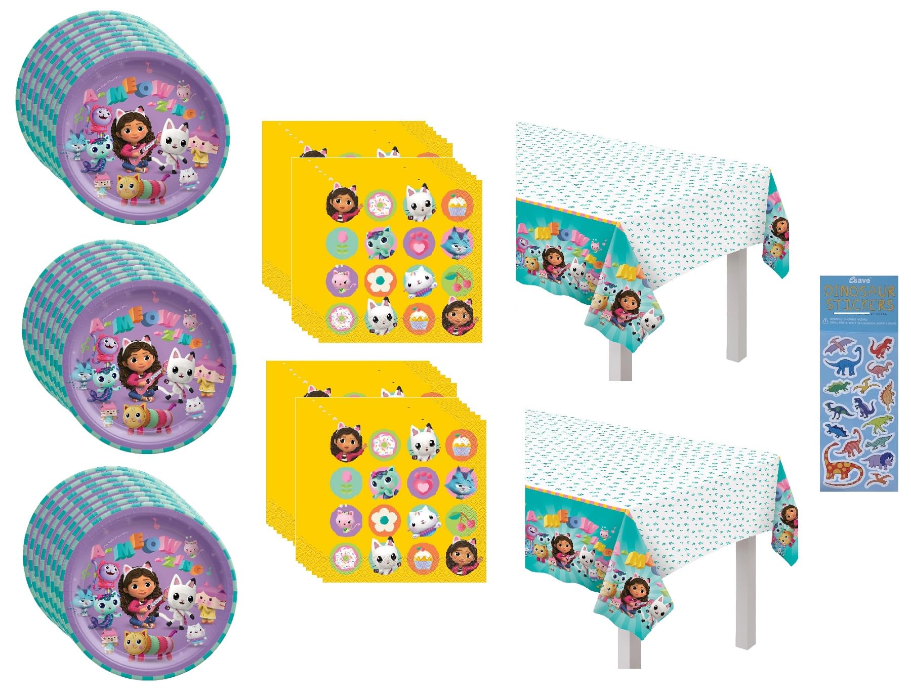 Unique Gabbys Dollhouse plates 9-inch for kid meals and quick cleanup