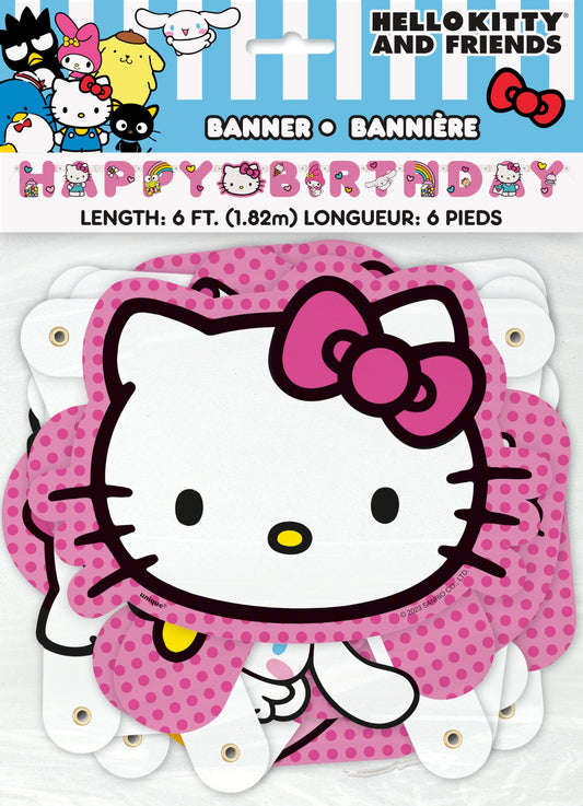 Unique Hello Kitty banner displayed for themed events and photo opportunities.