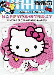 Unique Hello Kitty banner displayed for themed events and photo opportunities.