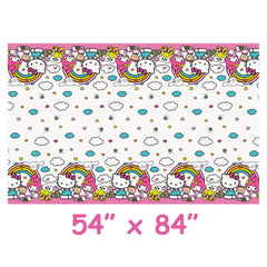 Unique Hello Kitty decor sticker close-up adds charm to birthday setup