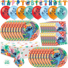 Unique Lilo and Stitch banner creates a cheerful birthday backdrop for photos