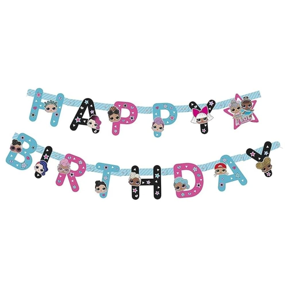 Unique LOL Surprise banner in a large multicolor design for vibrant party decor.
